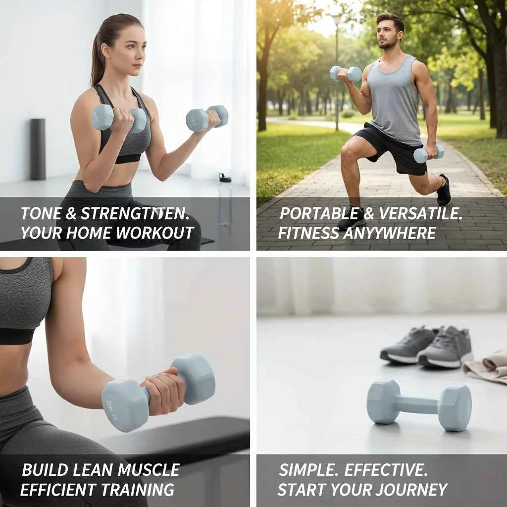 2pc 1kg Women's Dumbbell Set  for Beginners to Pros