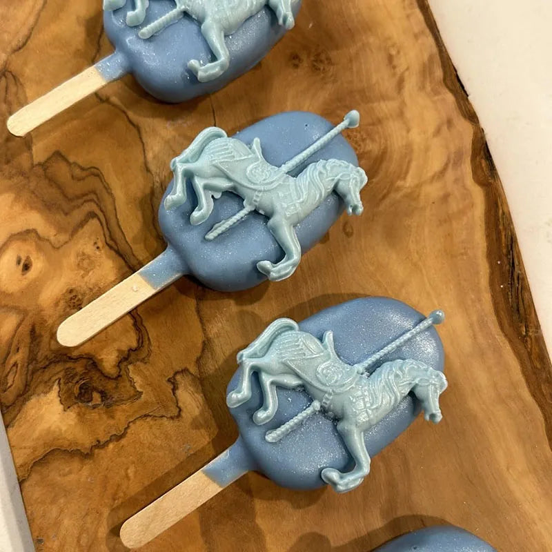 Carousel Horse Silicone Resin Molds. Gum Paste Chocolate Fondant Mould For Cake Decorating, Cupcake Topper. Baby Shower Party Tools