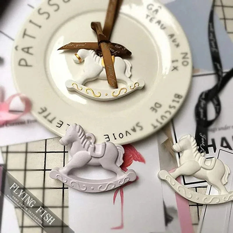 Carousel Horse Silicone Resin Molds. Gum Paste Chocolate Fondant Mould For Cake Decorating, Cupcake Topper. Baby Shower Party Tools