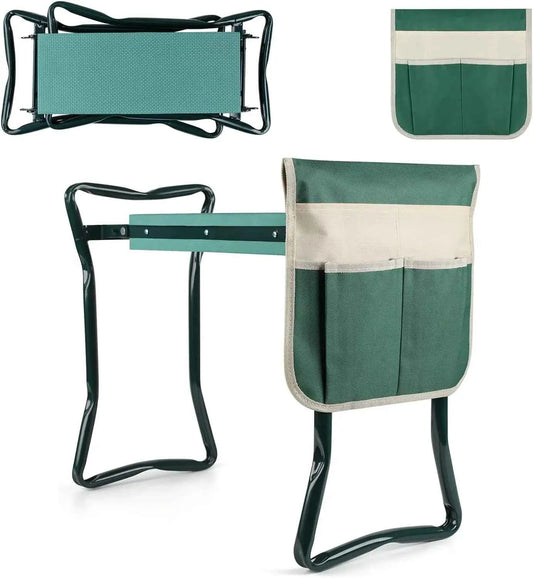 Garden Kneeler and Seat,  Folding Garden Bench. Portable with Foam EVA Kneeling