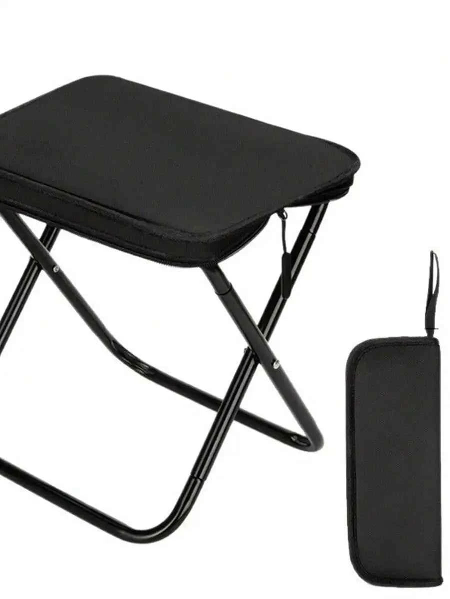 Portable Black Folding Camping Chair (Includes Storage Bag)-A Lightweight, Compact Travel Chair Featuring A Sturdy X-Frame
