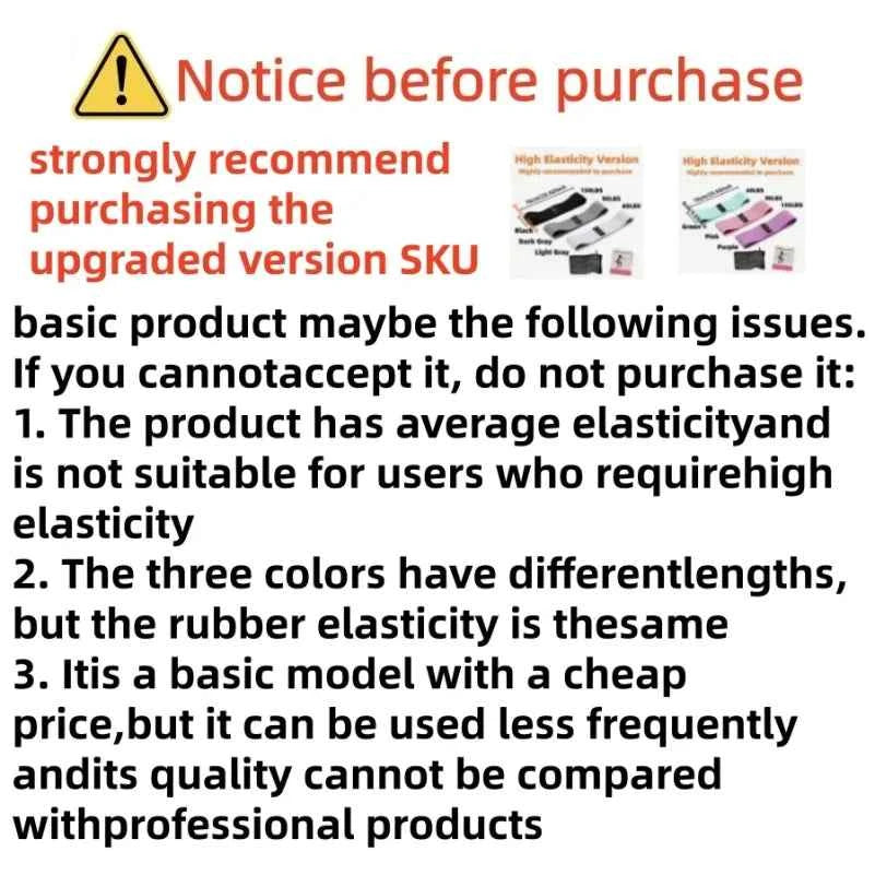 Basic Fabric Resistance. Hip, Glute, Thigh Elastic Workout Bands.
