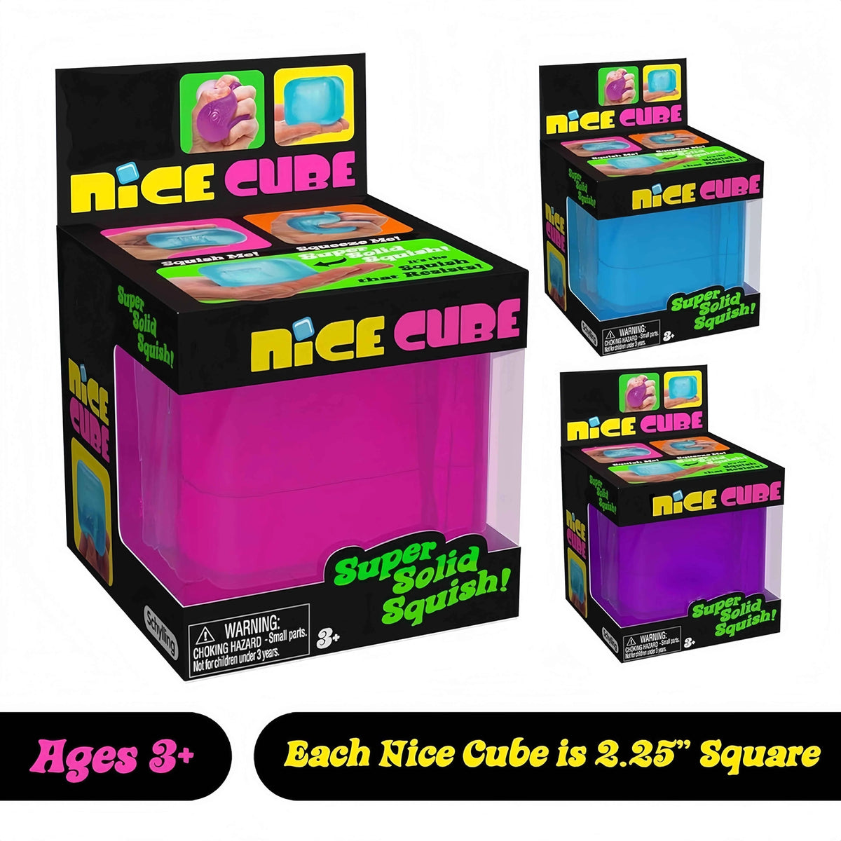 Nice Cube, Ice Cube Squishies Toys, Durable, Slow-Rebound Fingertip Exquisite Spherical Ice Cube With Box, Non-Sticky Desk Toy For Relaxation & Focus For Adult, Classroom Prizes, Novelty Gift for Kids and Adults, Christmas/Ha