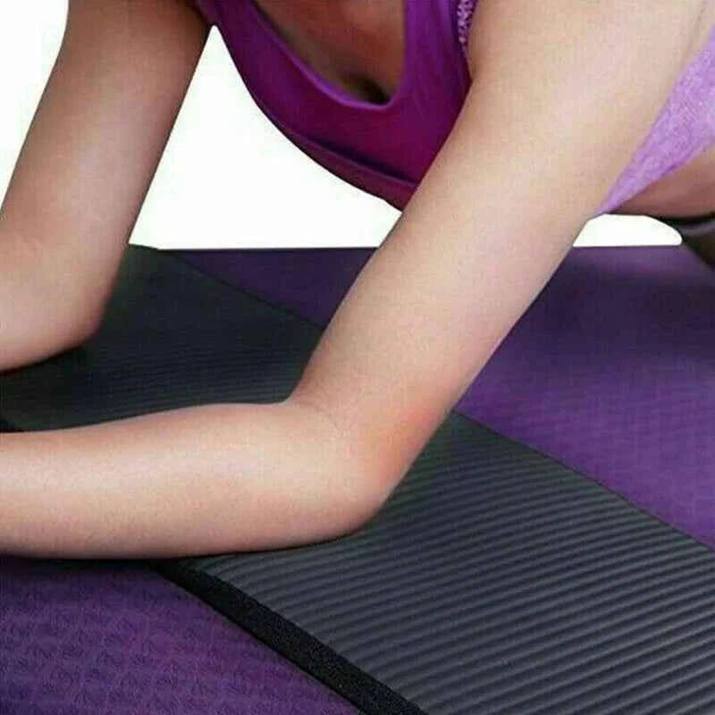Non Slip Extra Thick 15mm Yoga Mat with Carrying Strap Exercise Pad 24" x 10"
