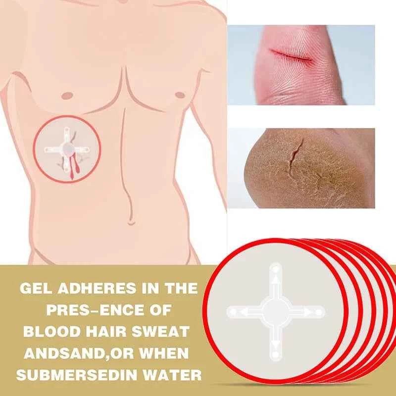 6Pcs Chest Seal Quick Useful Wound Emergency Dressing Bandag.e First Aid Kit Accessories With Vent trauma kit Supplies
