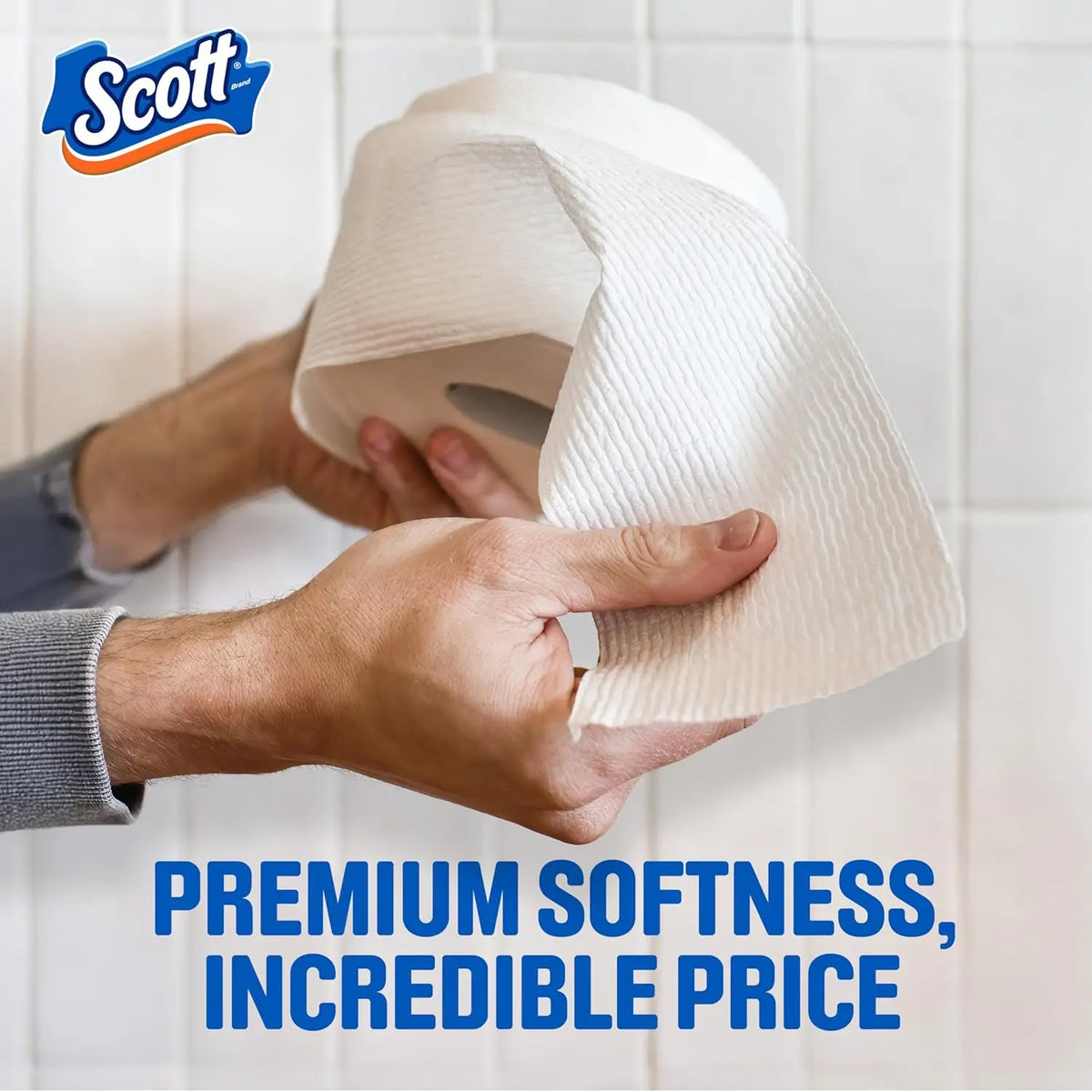 Toilet Paper, 12 Triple Rolls, 231 Sheets per Roll, Septic-Safe, 1-Ply Toilet Tissue