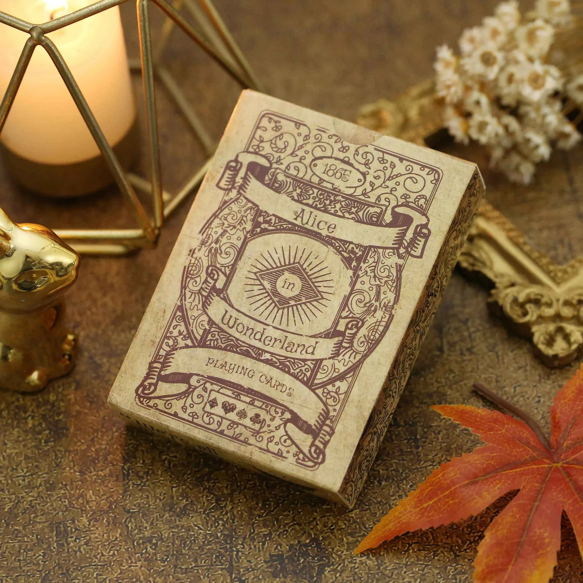 1Set Vintage Style Playing Cards of Alice in Wonderland.