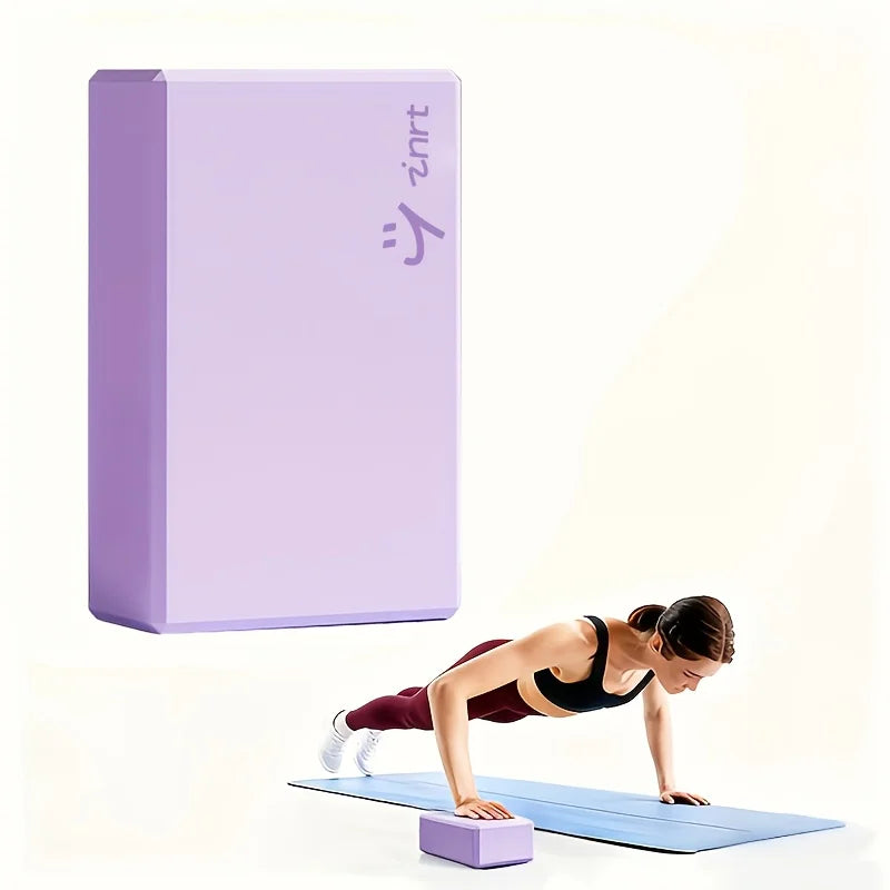 High‑Density EVA Yoga Block. Non‑Slip Sturdy Foam Brick, which weighs 5.3 oz.  Exercise Aid For Pilates, Meditation, Fitness Training, Home Gym, Yoga Practice