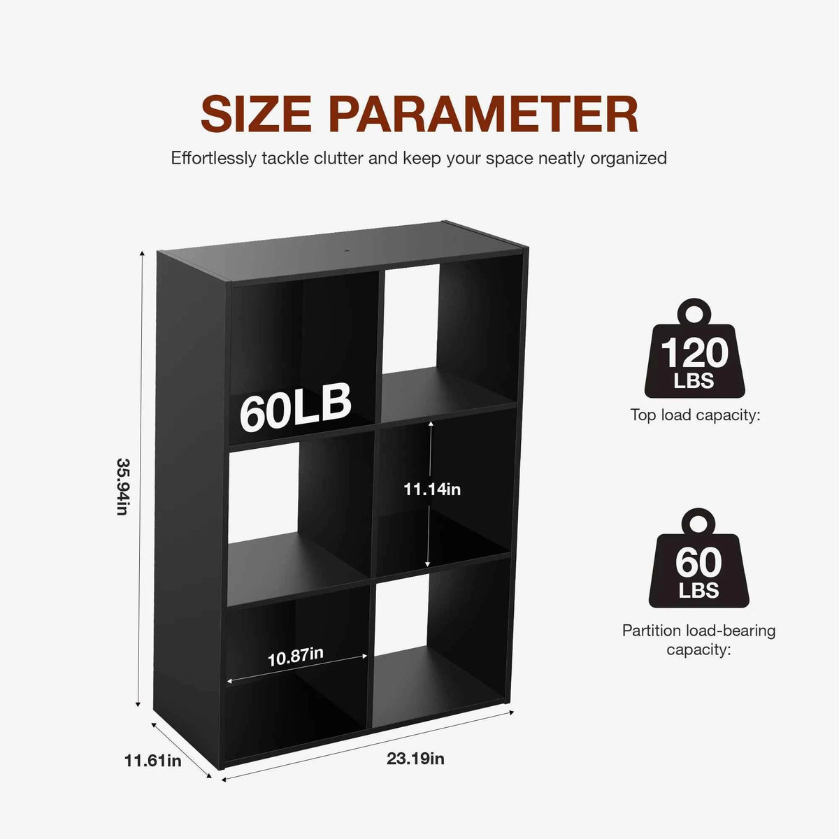 JHK 9 Cube Wooden Storage or Bookcase Organizer.