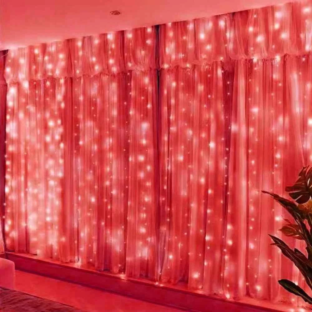 3/6m LED Curtain String Lights. USB Festoon Remote Contro.l Garland Fairy Lights. Wedding, Christmas Decoration for Home, Bedroom