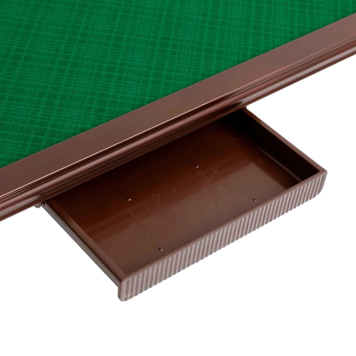 Foldable Square portable table. Wood Board, Velvet Desktop. Q195 Plastic Steel Frame. 150KG Load Noise Reduction, Anti-slip. Table Leg Rounded, Safe Corners. Built-in 4 Cup Holders & 4 Hidden Storage Drawers. Raised Anti-slip