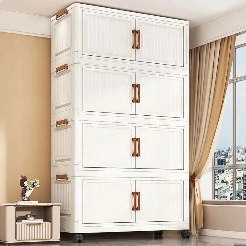 Thickened Home Storage Cabinet .No-Install.  Plastic Cabinet.  Multi-Purpose Organizer