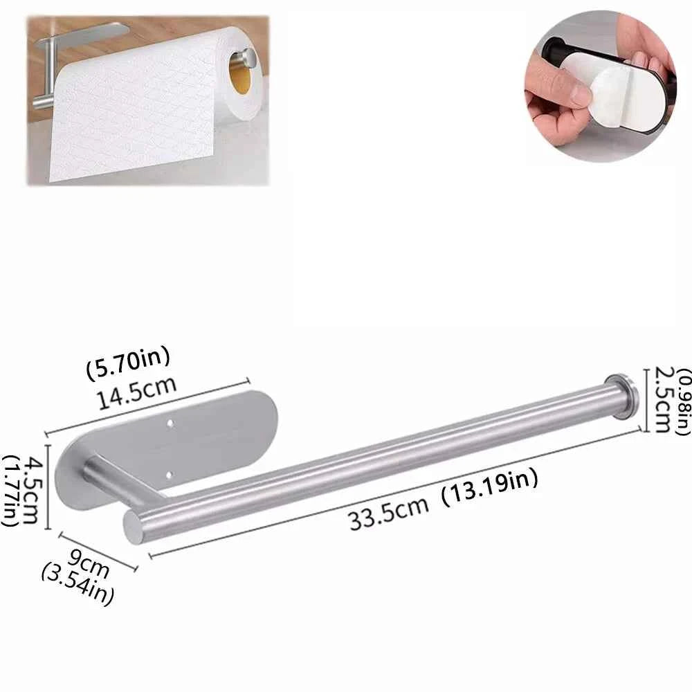 Paper Towel Holders With Adhesive Roll For Small Spaces.