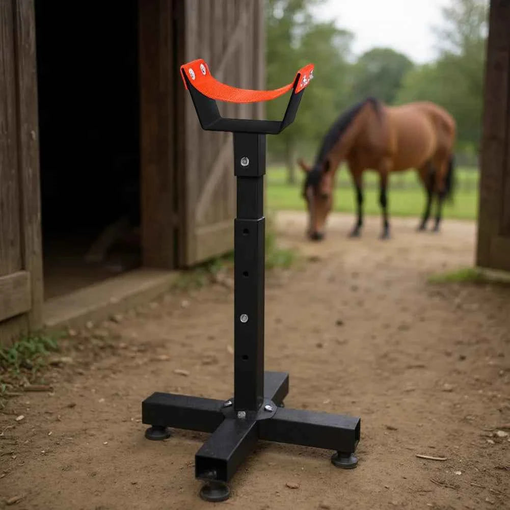 Metal Horse Hoof Stand for Blacksmith or Farrier.  Hoof Jack. Farrier Stand for Veterinary Instruments
