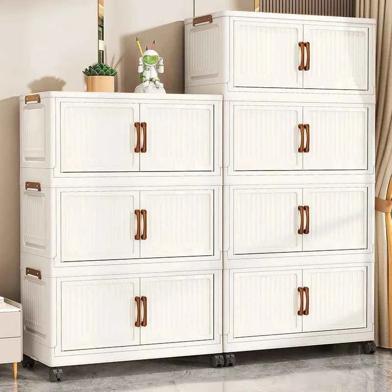 Thickened Home Storage Cabinet .No-Install.  Plastic Cabinet.  Multi-Purpose Organizer