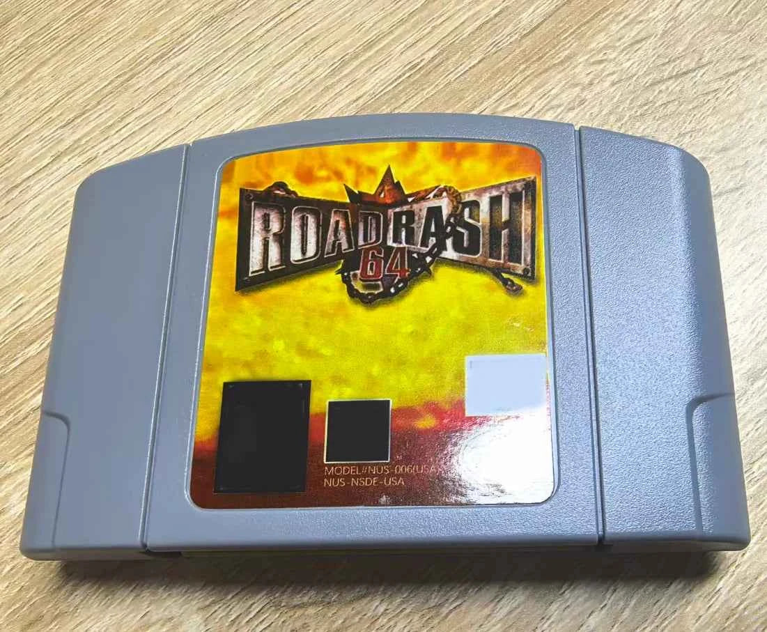 N64  Road Rash 64 USA NTSC Version 64 Bit Console Video Games Cartridge.  Gifts, Toys