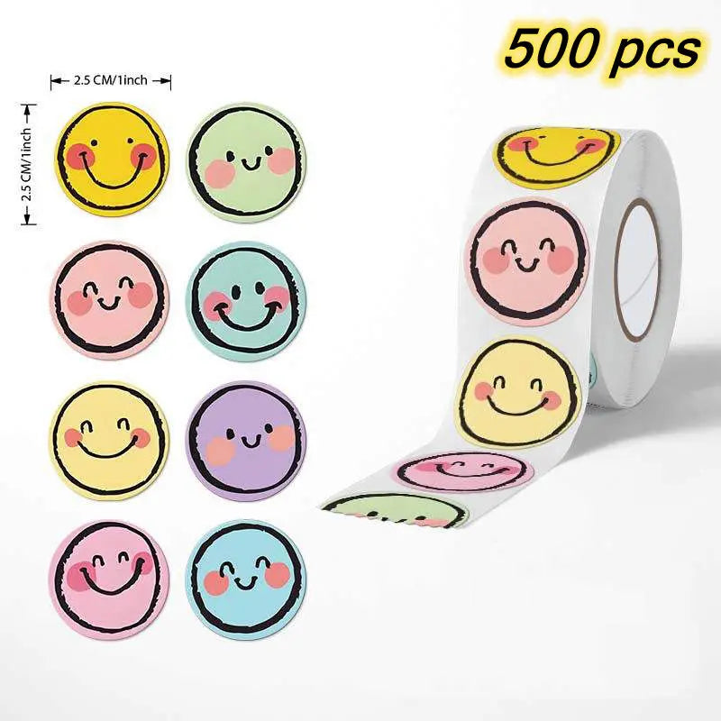 100-500Pcs Cute Kids Reward Stickers that are Self-Adhesive. Thank You Sealing Labels,