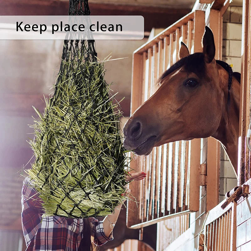 Haylage Net Durable Horse Care Products with Small Holed Hay net Equipment, Slow Feed Hay Feeder. Net Bags For Horse