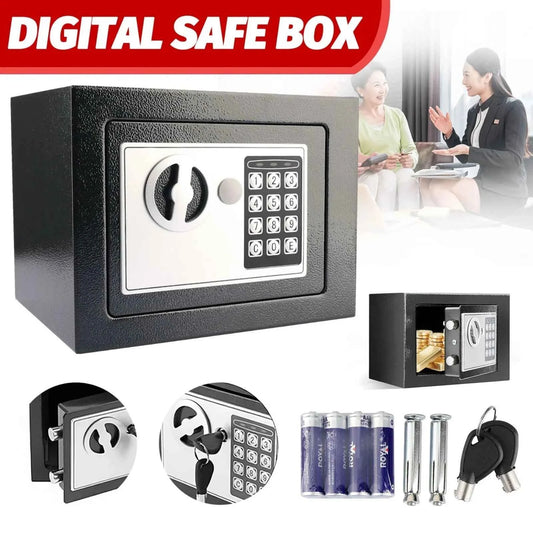Digital Electronic Safe Box, Keypad Lock Security. Home, Office, Cash, Jewelry and more