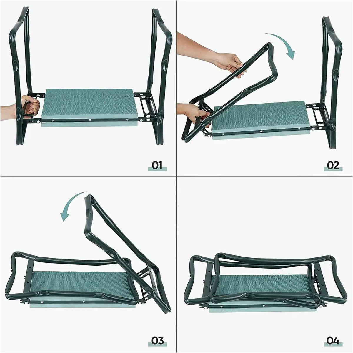 Garden Kneeler and Seat,  Folding Garden Bench. Portable with Foam EVA Kneeling
