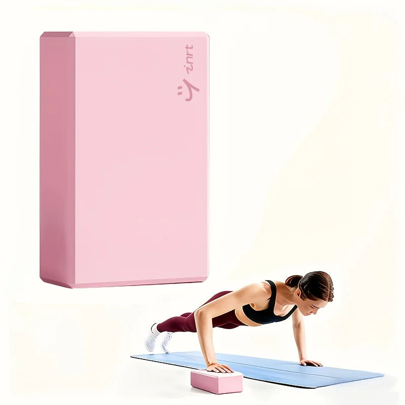 High‑Density EVA Yoga Block. Non‑Slip Sturdy Foam Brick, which weighs 5.3 oz.  Exercise Aid For Pilates, Meditation, Fitness Training, Home Gym, Yoga Practice