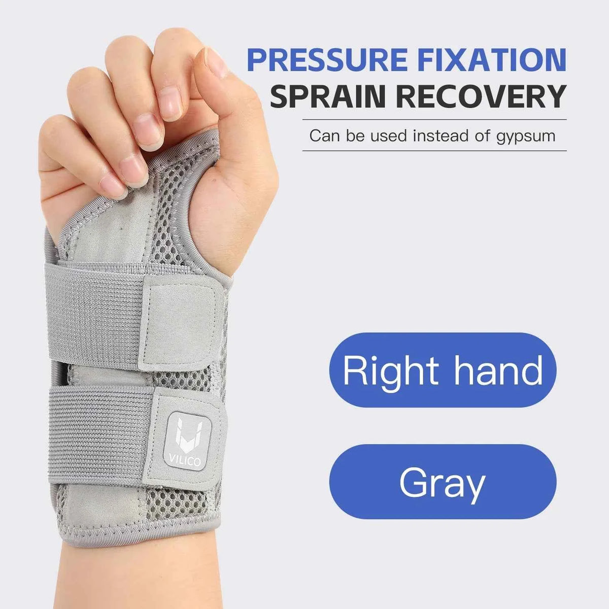 Wrist Brace for Carpal Tunnel. Support Brace with Splints. Hand Support for Arthritis, Tendonitis, Sprain Injuries, Wrist Pain 1PC