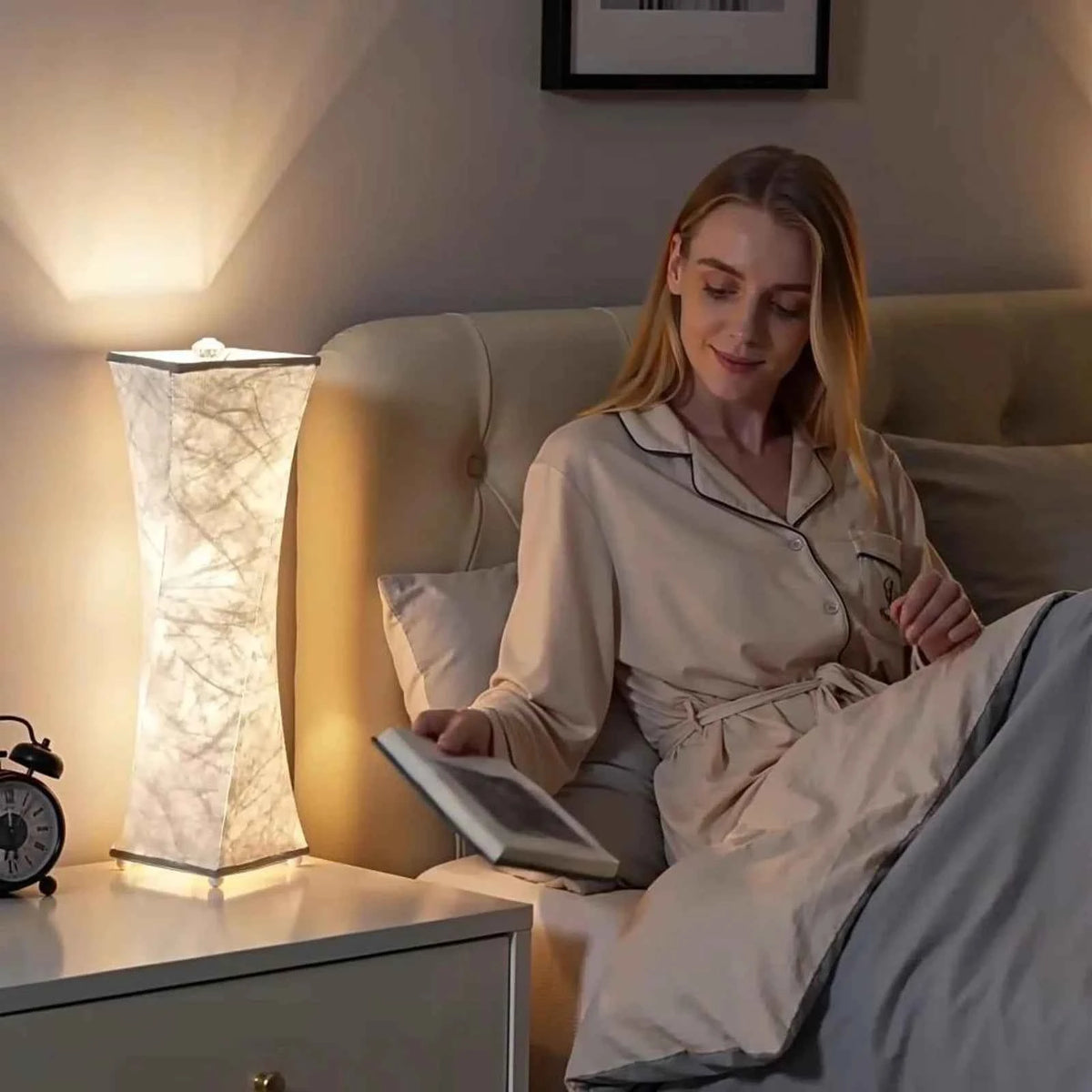 Trinova Table Lamp Set of 2 with 3 Color Temperatures, Modern Lamps.