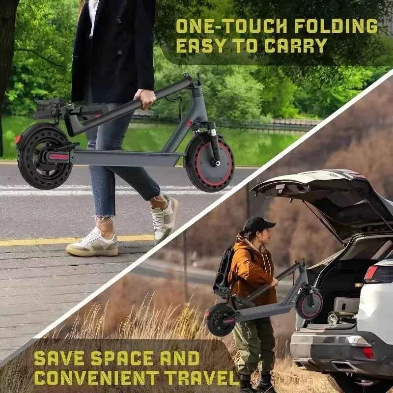 AOVOPRO TMAX 10inch Electric Scooter, 500W, 22MPH. For Adult. TUYA  APP Smart Scooter, Shock-absorbing Anti-skid Folding Electric Scooter