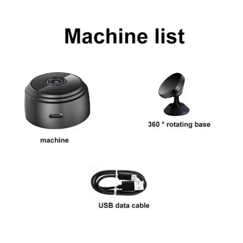 WiFi  Video Recorder, Security Protection, HD Mini Camera Smart Home Monitoring For Infants and Pets