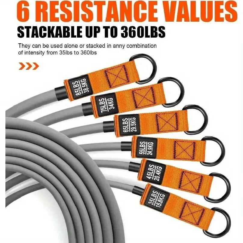 Resistance Strap with Handle: Used for Muscle Training, Strength Building,  Yoga, Home Fitness Equipment - Natural