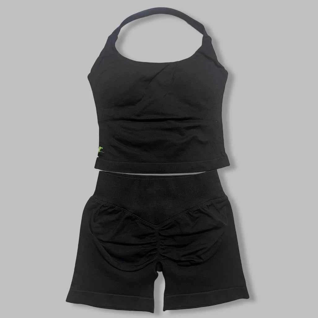 two pieces yoga outfits. DF impact gym clothing fitness pants set. DFNNYE woman Halter Top sports leggings Gym workout sets