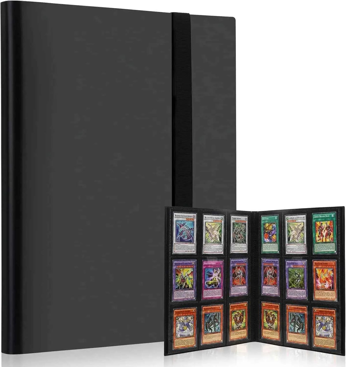 Card Binder with 9 Pocket Trading Card Album Display. Binder 360 Side Loading Pocket. Holder for TCG Yugioh MTG Game Card Book