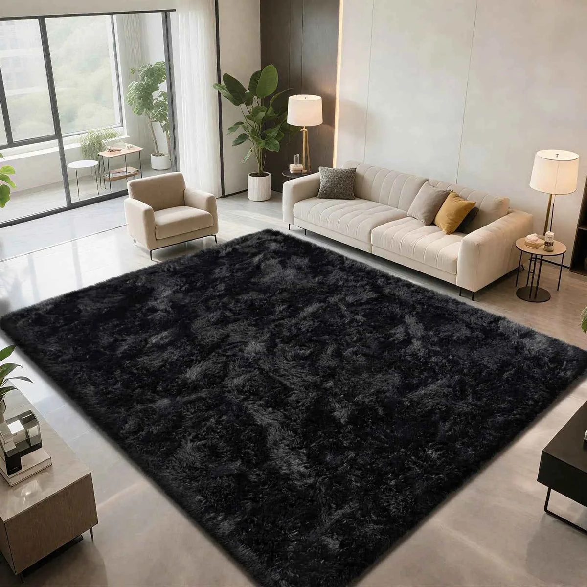 VIKAMA Ultra-Soft Puffy Rug Indoor Floor Mat, for any room of the home