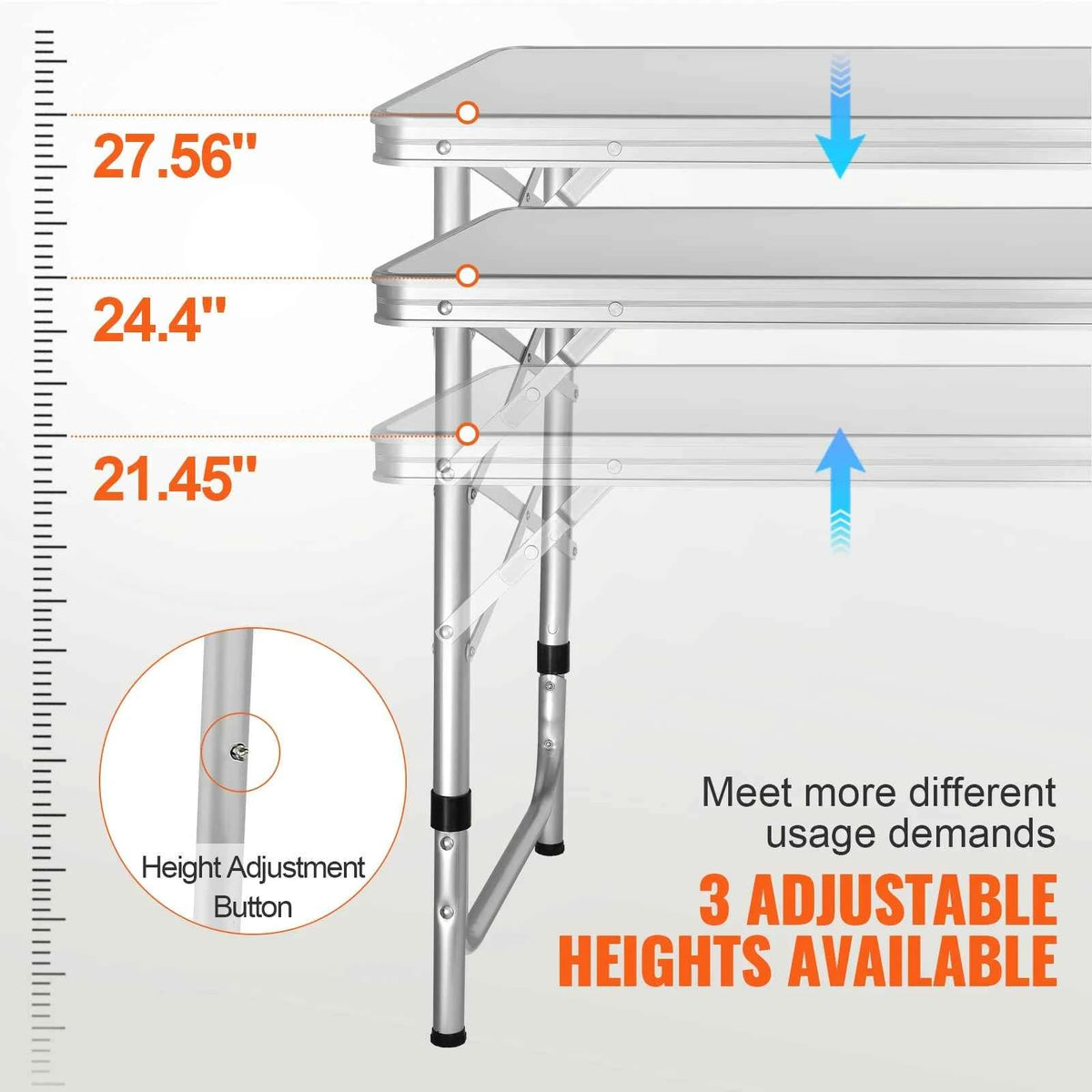 Outdoor Kitchen Table. Quick Set-up. Folding Camping Table MDF.