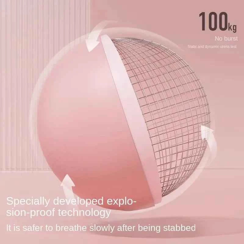 Gym,  Yoga Fitness Ball. Thickening Type Anti-explosion Diameter 25 Cm .Pilates Workout Mini Ball Sculpting Legs and Hips