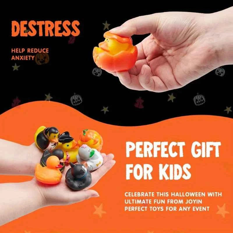 18Pack Halloween Rubber Ducks. Halloween Party Favors. Goodie Bag Fillers. Classroom Prizes & Decorations,