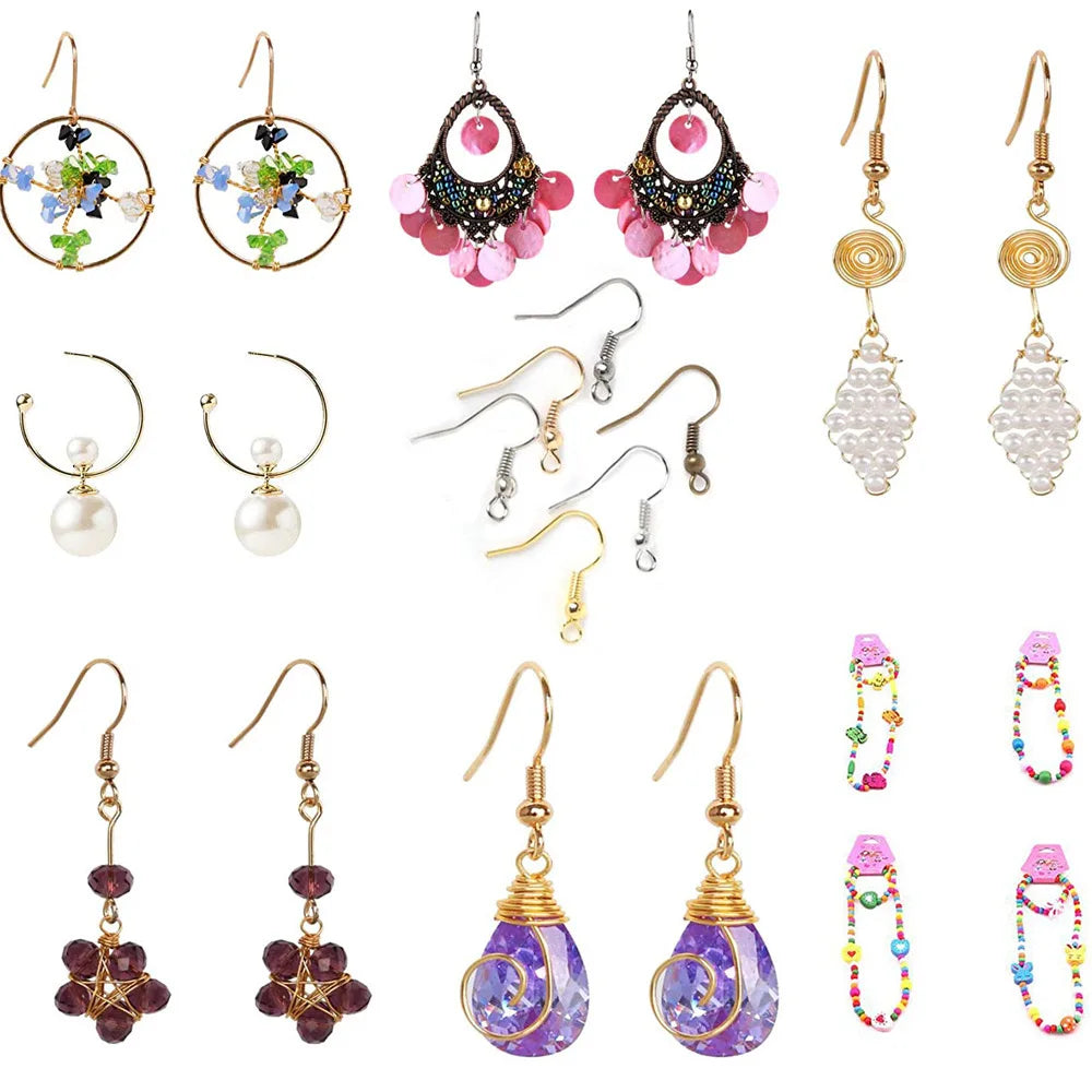 2456-Piece Deluxe DIY Bead Jewelry Making Kit - Includes Beads, Findings, and Accessories for Creating Unique Bracelets, Necklaces