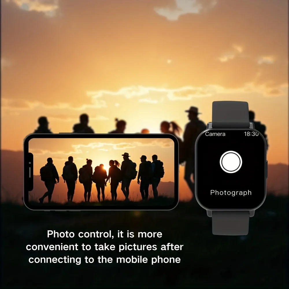 2026 Smart Watch for Men or Women. Square HD Screen: Wireless Calling with Dial Pad, Frequent Contacts, Message Reminder