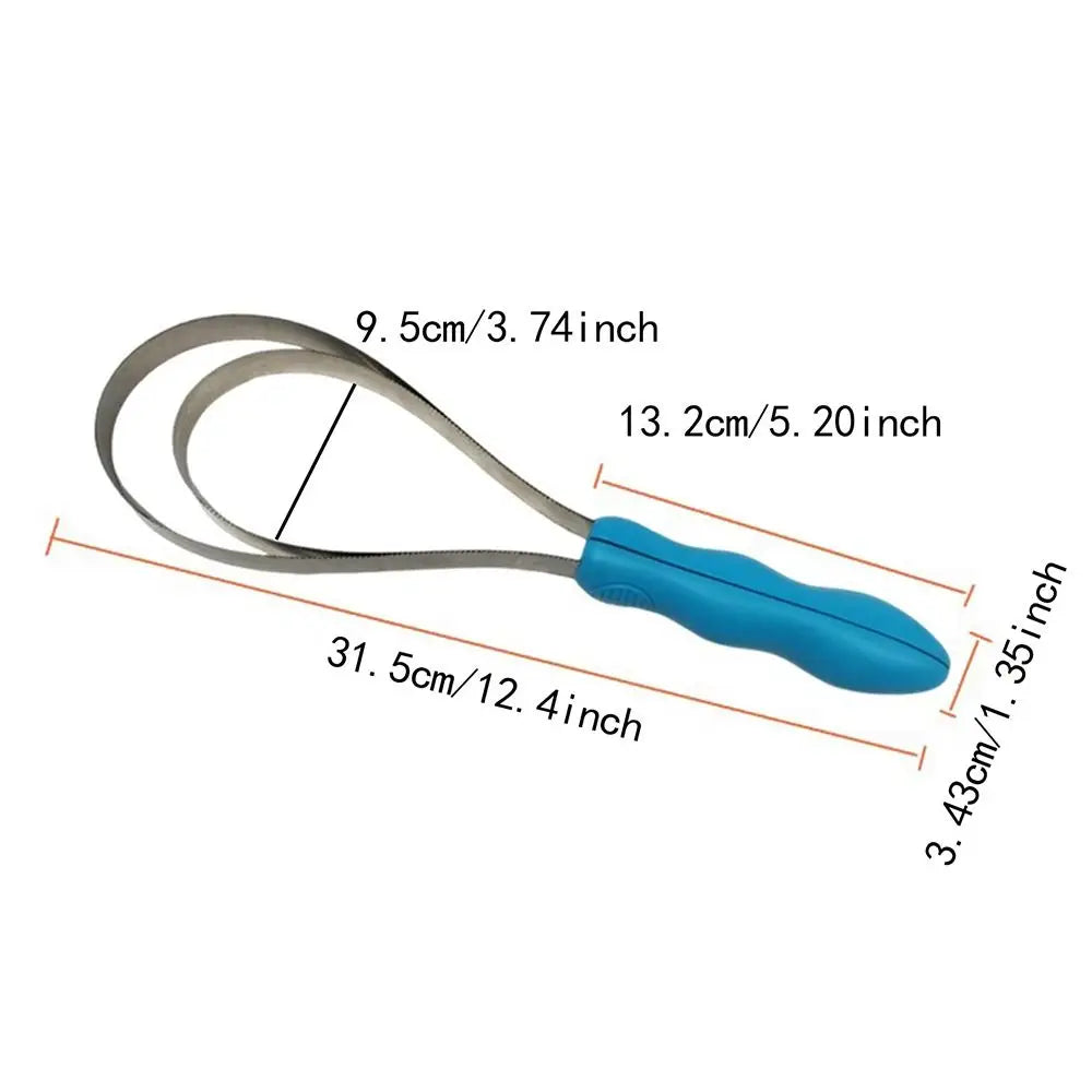 1Pcs Durable Nonslip Horse Grooming Comb, Double Sided Metal Equestrian Brush Scraper Hair Comb for all Animals such as Cattle, All Dog Types