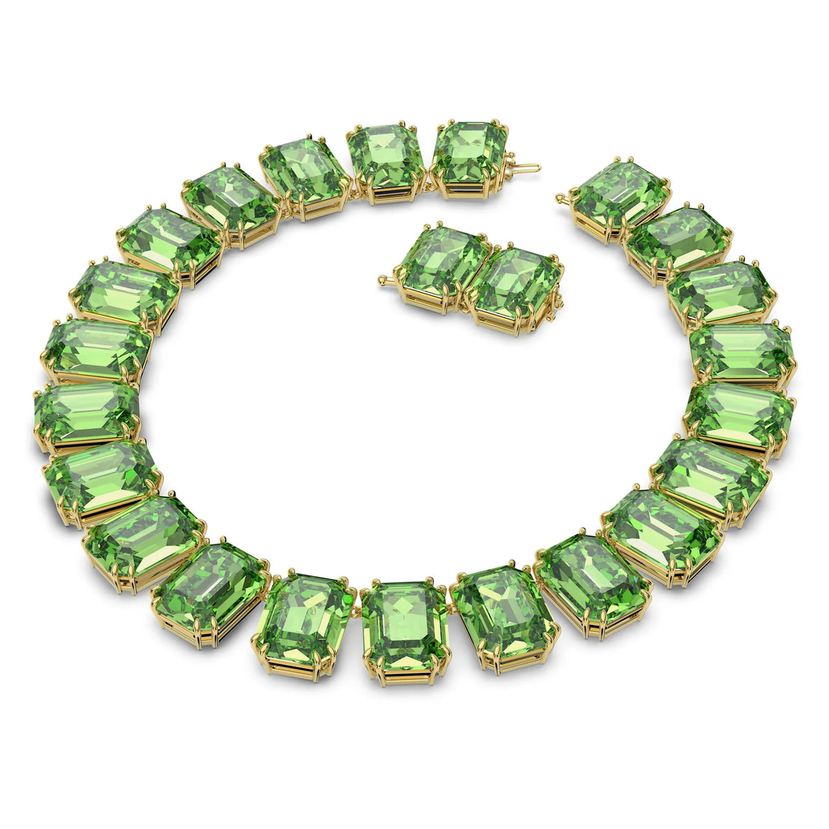 2026 New Product: Gold Collar, Austrian Purple Crystal Pendant, Luxurious Square Sugar, High Grade Bracelet