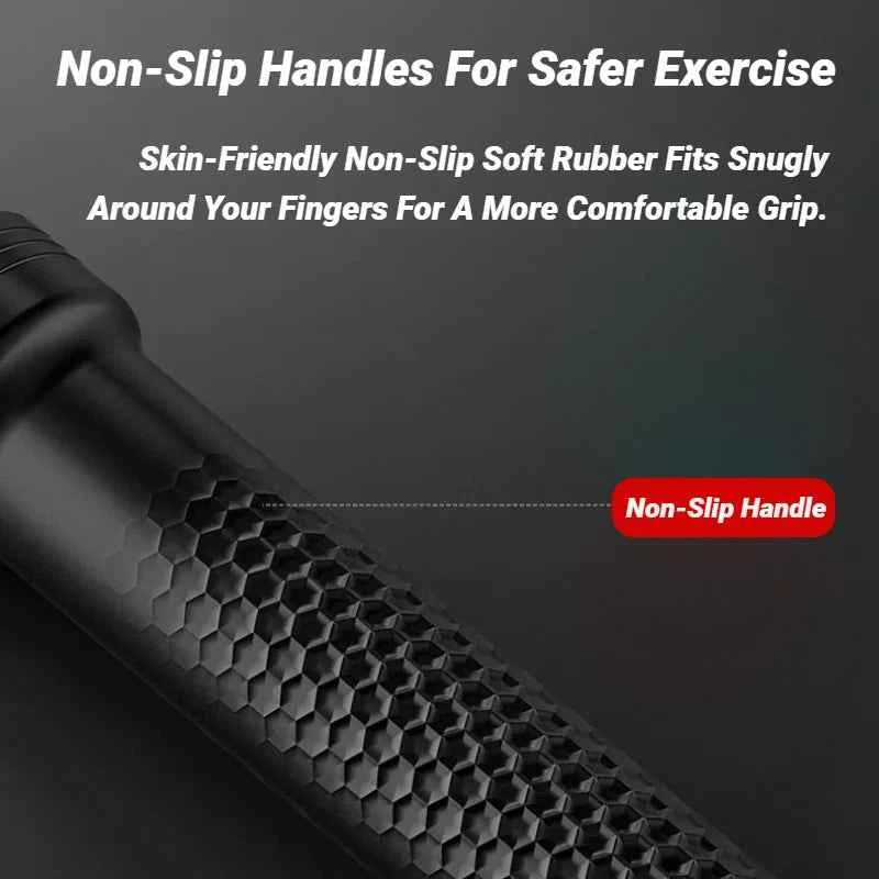 Portable Quiet Weighted Cordless Battle Ropes. Space Saving Ropeless Fitness Equipment For Full Body Training. Home, Indoor, and Outdoor Use