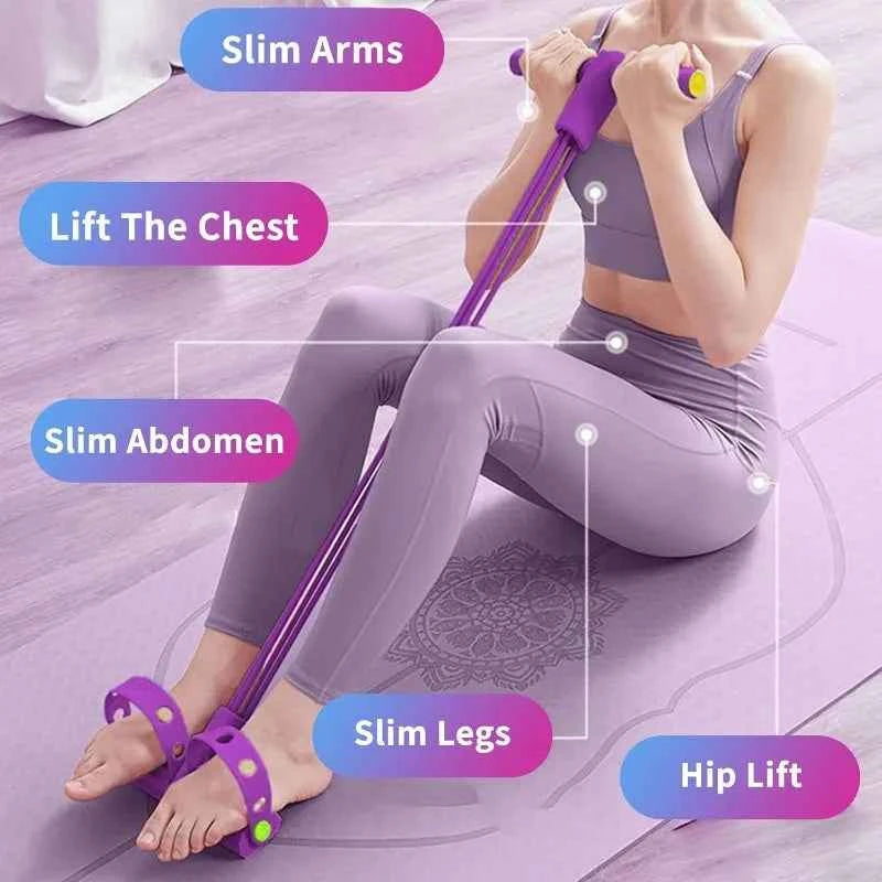 Multi-Scenario Resistance Trainer, 38cm/14.96in, Lightweight & Compact, for Slimming Abdomen,Lifting Chest & Hip, Indoor/Outdoor