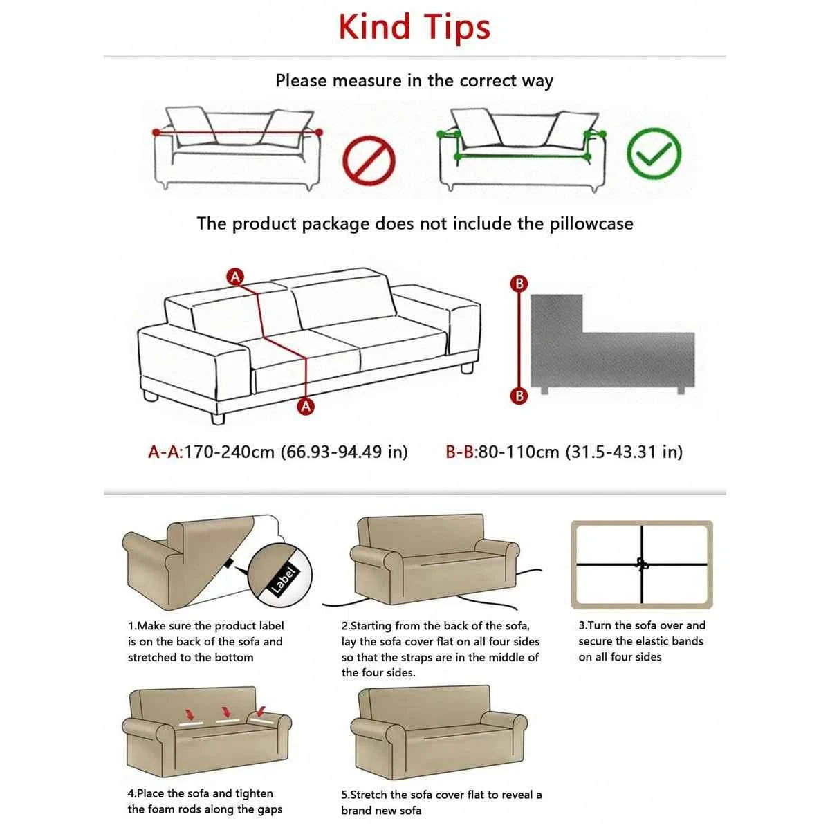 1pc European Jacquard Non-slip Sofa Slipcover with Skirt. Relief Embossed Sofa Covers