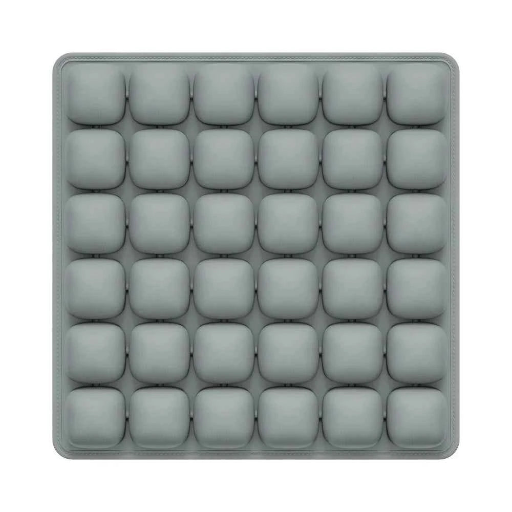 Adjustable Press-to-Inflate Seat Cushion | Pressure Relief for Office, Car & Airplane, Fabric Breathable & Anti-Slip,