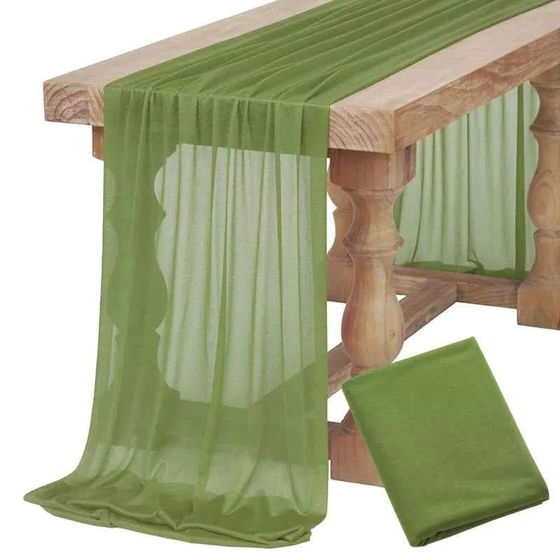 Soft Table Runner, Blush Dust Pink Gauze Rustic, For any Occasion. Dinning Ornament Decoration