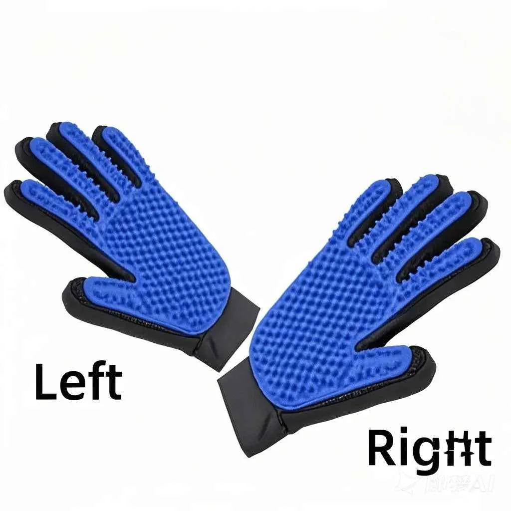 Pet Hair Glove  For Grooming, Cleaning, And Massage