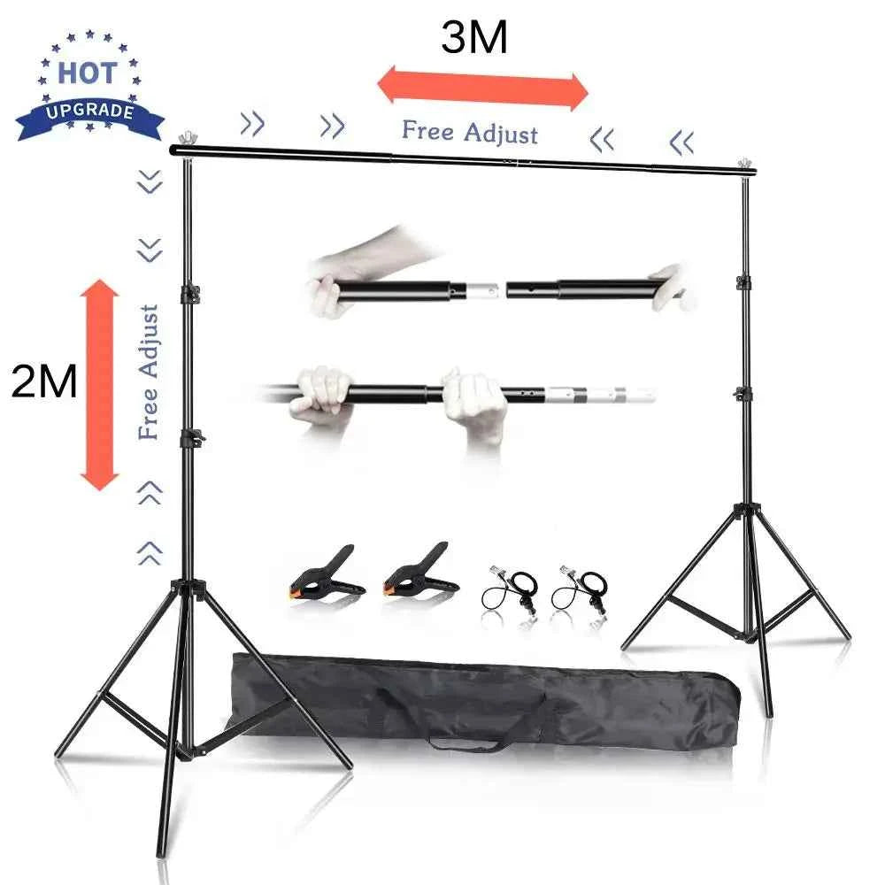 Background Stand Photo Frame Photography Crossbar Wedding Outdoor Bithday Decoration School Photographic Backdrop Party