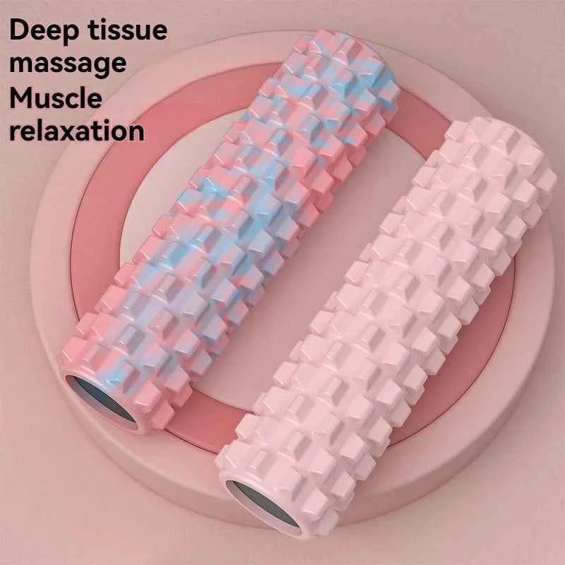 45cm Deep Tissue Massage Roller with High‑Density Foam. Muscle Massager for Legs, Back. Body Pain Relief.  Yoga & Home Fitness