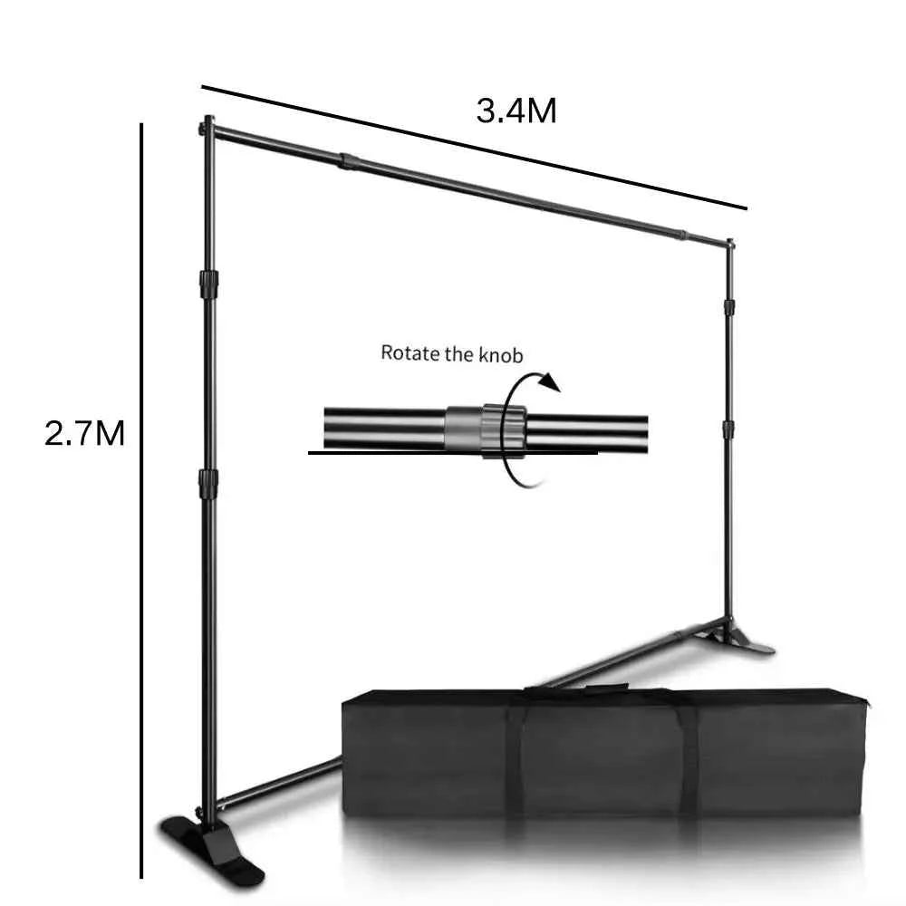 Background Stand Photo Frame Photography Crossbar Wedding Outdoor Bithday Decoration School Photographic Backdrop Party