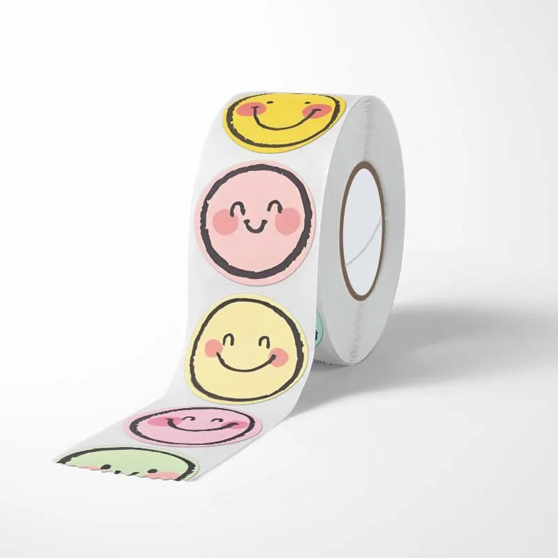 100-500Pcs Cute Kids Reward Stickers that are Self-Adhesive. Thank You Sealing Labels,